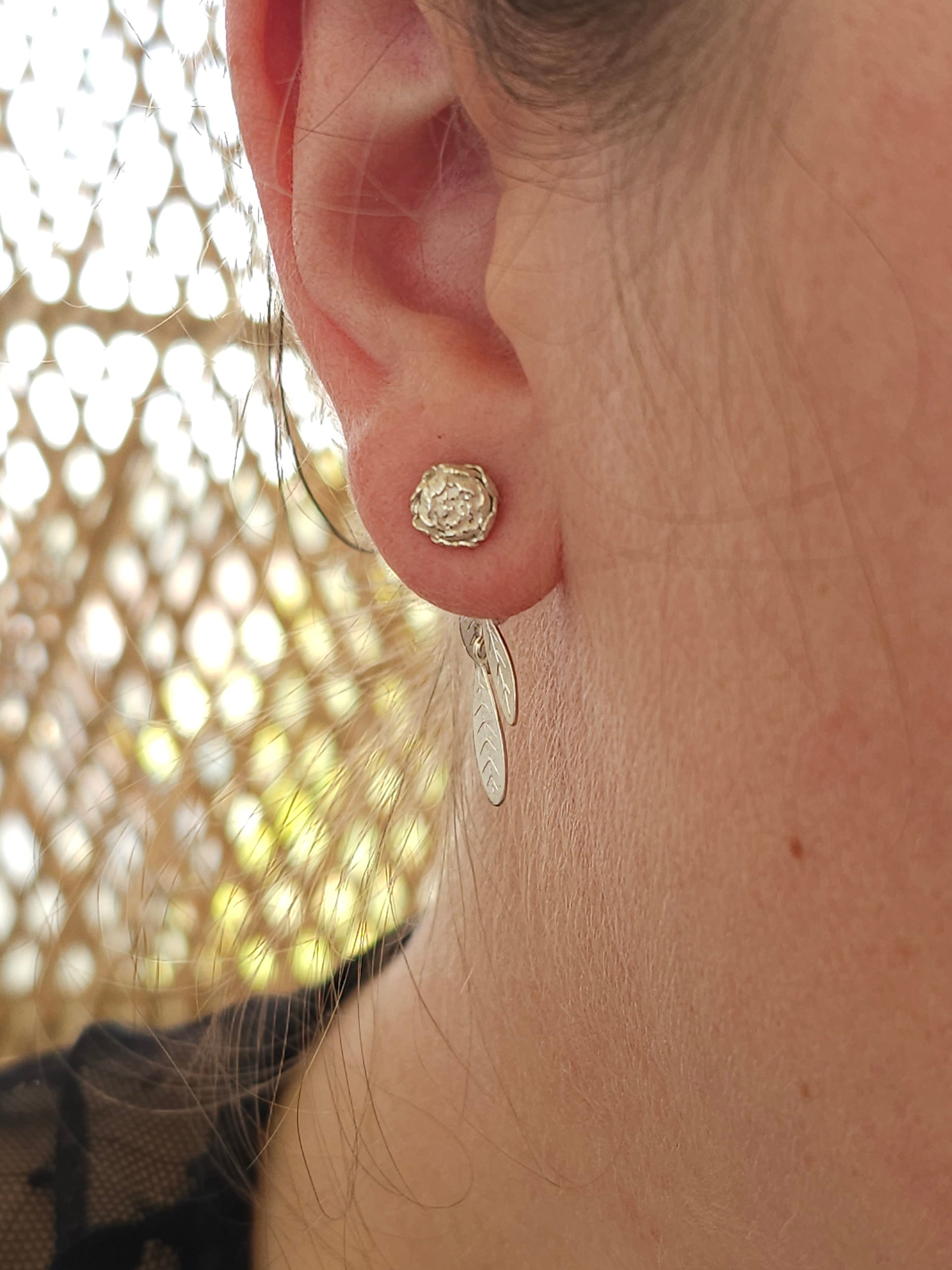 Leaf Shimmer Earring Backs