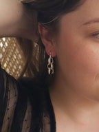 Interlocking Snowdrop Earrings
